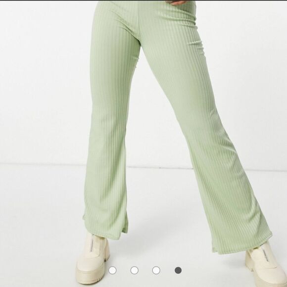 Club L London ribbed flared pants - Picture 2 of 8